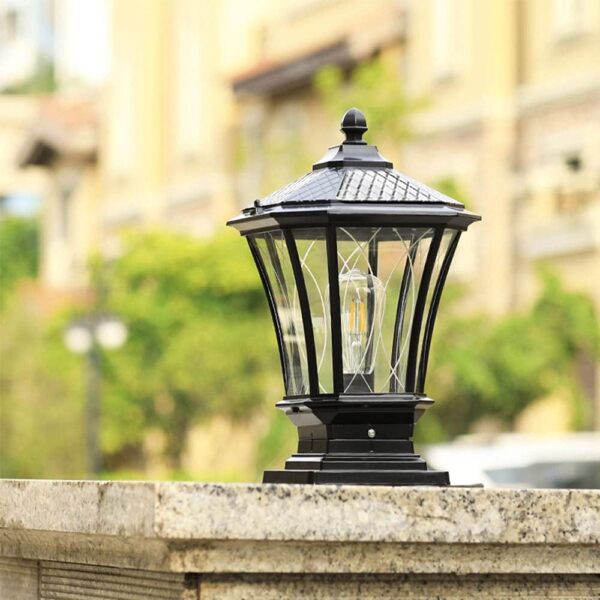 Outdoor Aluminum Landscape Lighting Fixture Rustic Country Pillar Pole Lamp Fashion Villa Courtyard Patio Porch Landscape Streetlight Entrance Garden Entrance Column Light Comfortable