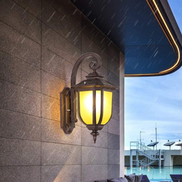 Outdoor Waterproof Wall Lamp, Lighting Fixture, Vintage Nostalgic Style, Doorway Balcony Villa Garden Outdoor Light Landscape Street Light