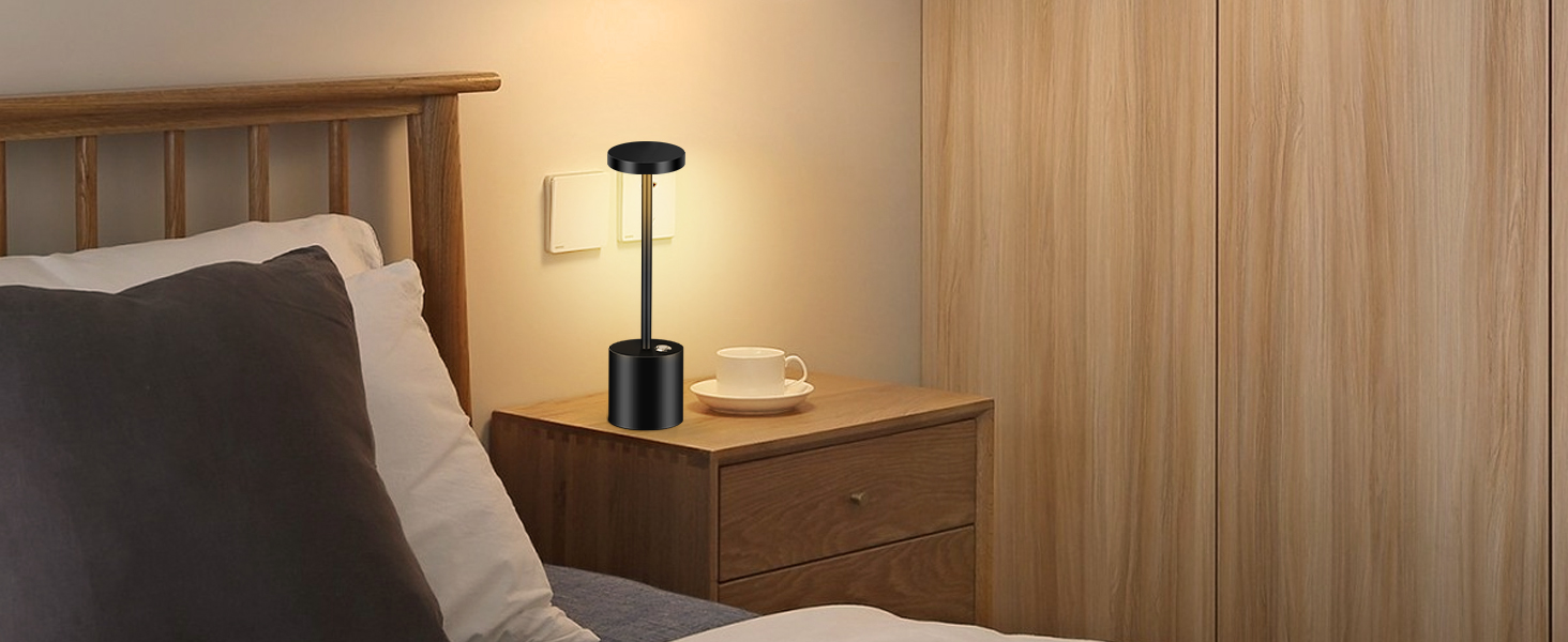 Cordless Table Lamp for Bedroom